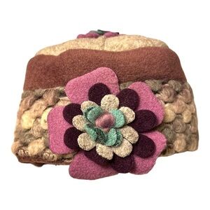 TUFF KOOKOOSHKA Vera Hat Rosewood Made in USA Size 3/6 Months